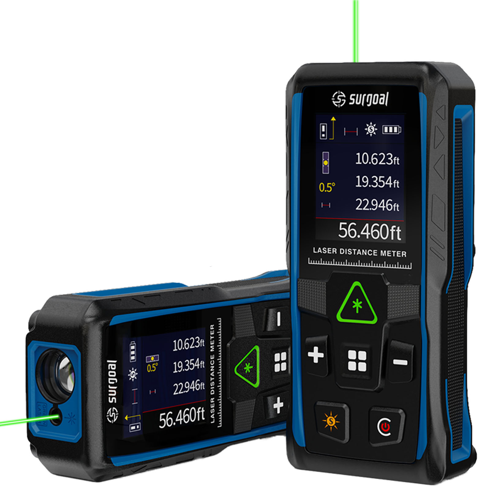 Industrial Laser Tape Measure - 100 м зеленые лазерные дальномеры, многофункциональные