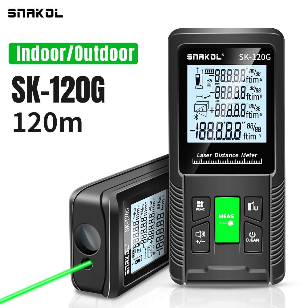 Industrial Laser Tape Measure - Лазерный дальномер SNAKOL 3-в-1 высокой точности,