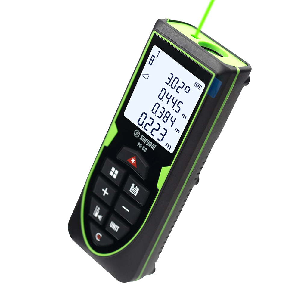 Зеленый лазерный дальномер 120 – обзор и цена Industrial Laser Tape Measure