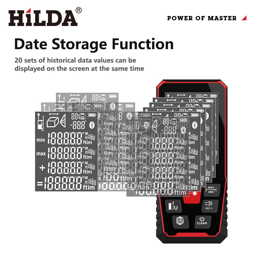 HILDA лазерный дальномер 50 м/ – обзор и цена Industrial Laser Tape Measure