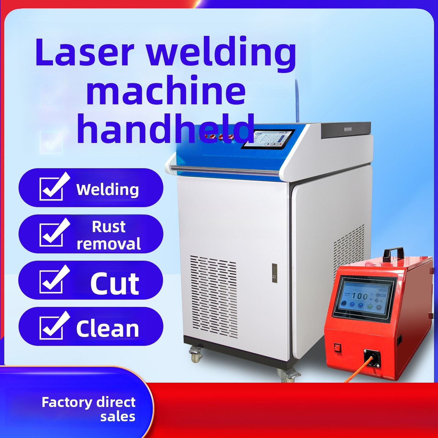 Ручной промышленный полностью  – обзор и цена Industrial Laser Metal Cutting Machine