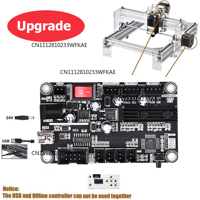 2-осевая плата управления лазе – обзор и цена Controller Grbl Board
