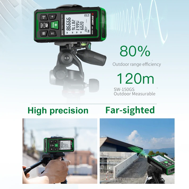 Цифровой лазерный дальномер (з – обзор и цена Industrial Laser Tape Measure