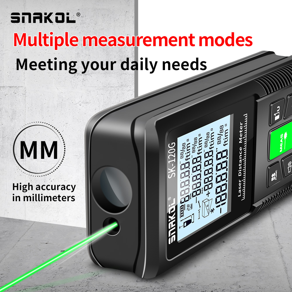 Лазерный дальномер Snakol 40 м – обзор и цена Industrial Laser Tape Measure