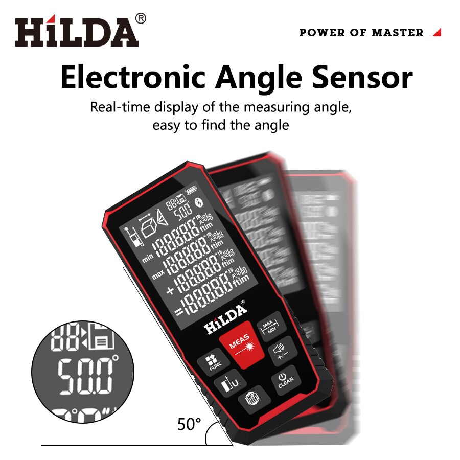 Лазерный дальномер HILDA 40/10 – обзор и цена Industrial Laser Tape Measure